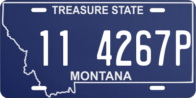 MT license plate 114267P