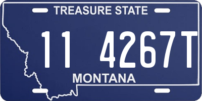 MT license plate 114267T