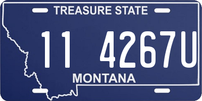 MT license plate 114267U