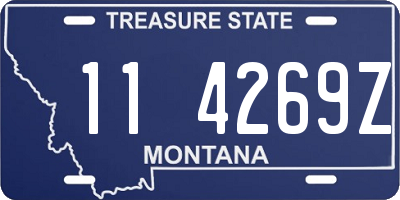 MT license plate 114269Z