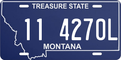 MT license plate 114270L