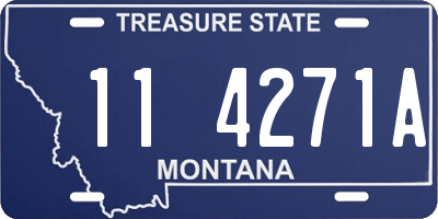 MT license plate 114271A