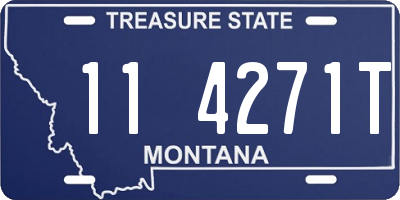 MT license plate 114271T