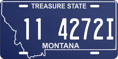 MT license plate 114272I