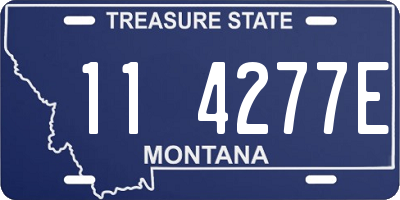 MT license plate 114277E