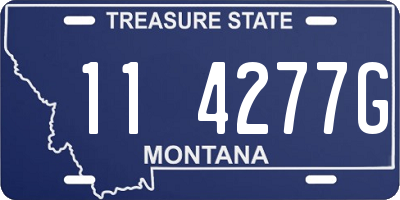 MT license plate 114277G