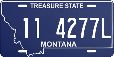 MT license plate 114277L