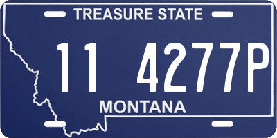 MT license plate 114277P