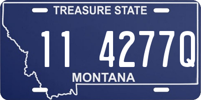 MT license plate 114277Q