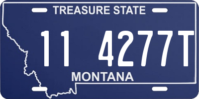 MT license plate 114277T