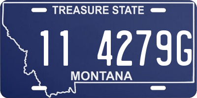 MT license plate 114279G