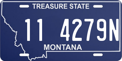 MT license plate 114279N