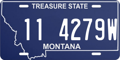 MT license plate 114279W