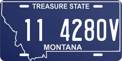 MT license plate 114280V