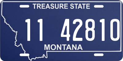 MT license plate 114281O