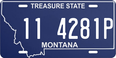 MT license plate 114281P