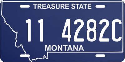 MT license plate 114282C