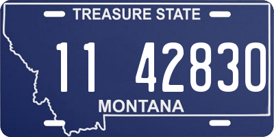 MT license plate 114283O