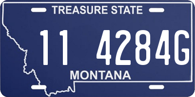 MT license plate 114284G