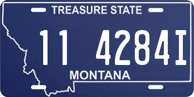 MT license plate 114284I