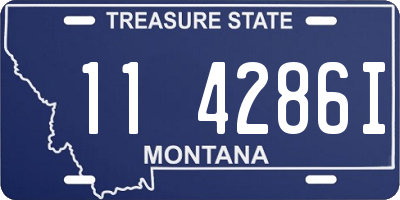 MT license plate 114286I