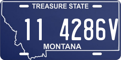 MT license plate 114286V