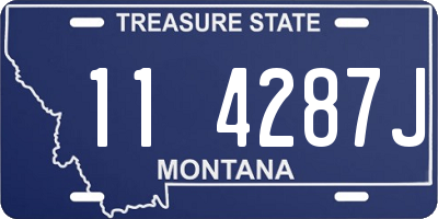 MT license plate 114287J