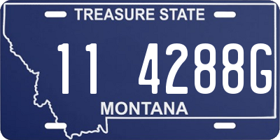 MT license plate 114288G