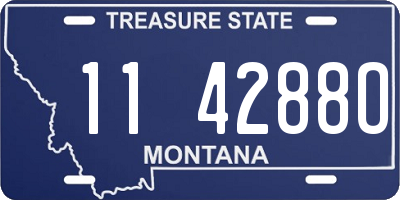 MT license plate 114288O