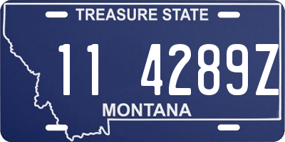 MT license plate 114289Z