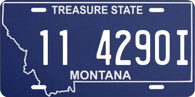 MT license plate 114290I