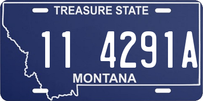 MT license plate 114291A