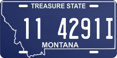 MT license plate 114291I