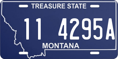 MT license plate 114295A