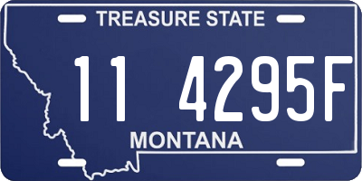 MT license plate 114295F