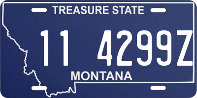 MT license plate 114299Z