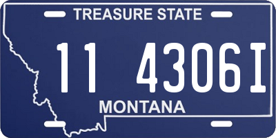 MT license plate 114306I