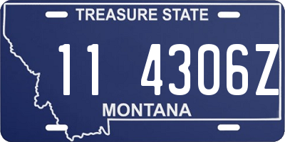 MT license plate 114306Z