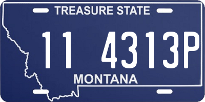 MT license plate 114313P