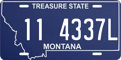 MT license plate 114337L