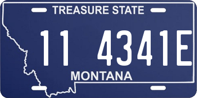 MT license plate 114341E