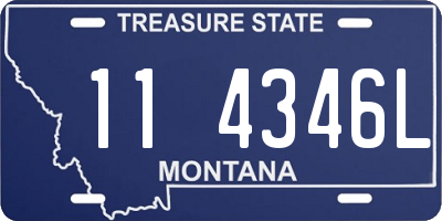 MT license plate 114346L