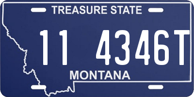 MT license plate 114346T