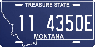 MT license plate 114350E