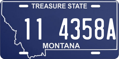 MT license plate 114358A