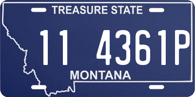 MT license plate 114361P