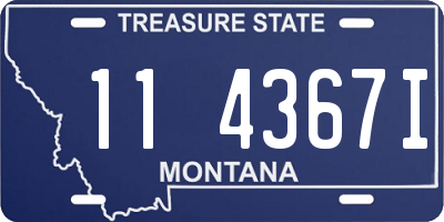 MT license plate 114367I