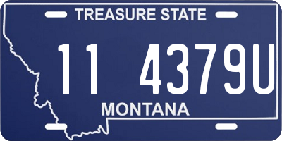 MT license plate 114379U