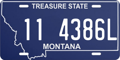 MT license plate 114386L