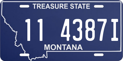 MT license plate 114387I